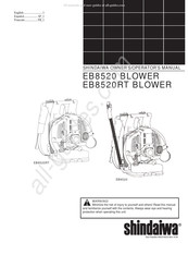 Shindaiwa EB8520 Manual Del Propietario - Operador