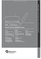 Boston Acoustics MC200Air Manual Del Propietario Y De Seguridad