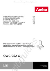 Amica OWC 952 G Manual De Instrucciones