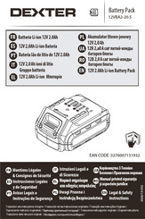 Dexter 12VBA2-20.5 Instrucciones Legales Y De Seguridad