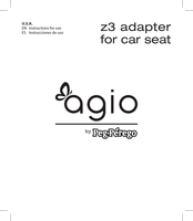 Peg-Perego agio Z3 Adapter for car seat Instrucciones De Uso