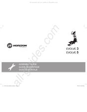 Horizon Fitness EVOLVE 3 Guía De Montaje