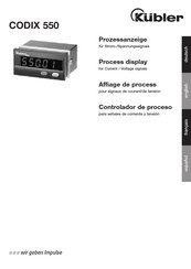 Kübler CODIX 550 Manual Del Usuario