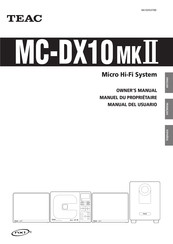 Teac MC-DX10MKII Manual Del Usuario