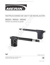 Merik M220 Instrucciones De Uso Y De Instalacion