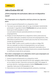 Jabra Elite Active 65t Guía De Uso