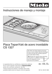 Miele TepanYaki CS 1327 Instrucciones De Manejo Y Montaje