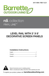 Barrette rdi collection FINYL LINE Manual Del Usuario