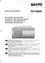 Sanyo DSR-HB8000 Manual De Instalación