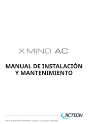 ACTEON X MIND AC Manual De Instalación Y Mantenimiento