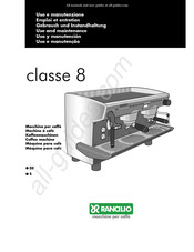 Rancilio CLASSE 8 DE Uso Y Manutención