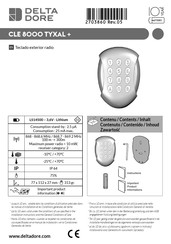 DELTA DORE CLE 8000 TYXAL + Manual Del Usuario