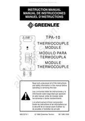 Greenlee TPA-10 Manual De Instrucciones