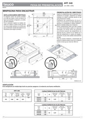 Teuco 640 Ficha De Preinstalación