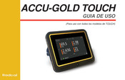 Radcal ACCU-GOLD TOUCH Guía De Uso