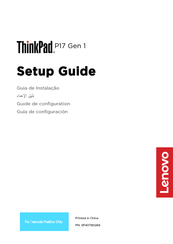 Lenovo ThinkPad P17 Gen 1 Guía De Configuración