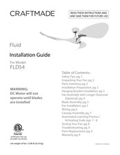 Craftmade Fluid FLD54 Guia De Instalacion