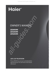 Haier LE32A300 Manual De Usuario