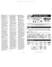 Tripp-Lite AVRX750U Guia De Inicio Rapido