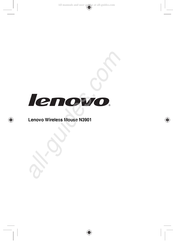 Lenovo N3901 Guia De Inicio Rapido