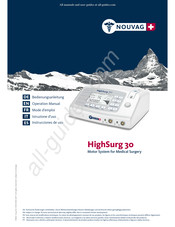 Nouvag HighSurg 30 Instrucciones De Uso