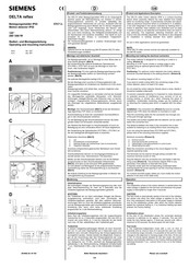 Siemens DELTA reflex 5TC7 2 Serie Instrucciones De Montaje