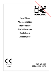 Kalorik TKG AS 1003 Manual Del Usuario