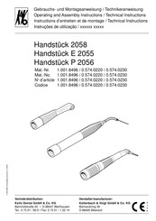 KaVo Handstuck 2058 Manual Del Usuario