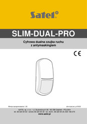 Satel SLIM-DUAL-PRO Manual Del Usuario