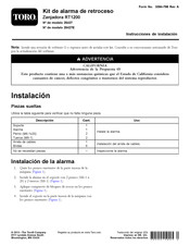 Toro RT1200 Instrucciones De Instalación