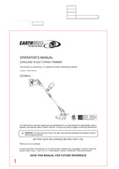 EarthWise CST00012 Manual Del Operador