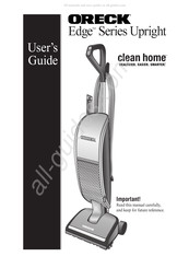 Oreck clean home Edge Serie Guia Del Usuario