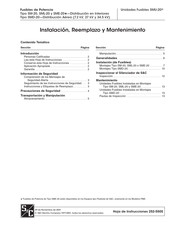 S&C SML-20 Hoja De Instrucciones