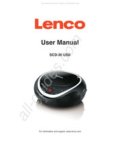 Lenco SCD-36 USB Manual Del Usuario