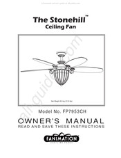 Fanimation The Stonehill FP7953CH Manual Del Propietário