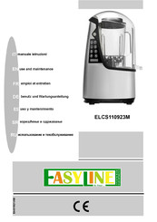 EasyLine ELCS110923M Manual De Uso Y Mantenimiento