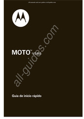 Motorola MOTO VE465 Guia De Inicio Rapido