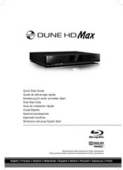 Dolby DUNE HD Max Guía De Instalación Rápida