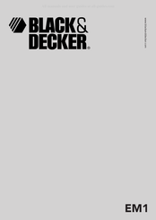 Black and Decker EM1 Manual Del Usuario