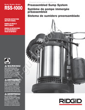 RIDGID RSS-1000 Manual De Instrucciones De Funcionamiento Y Piezas De Repuesto