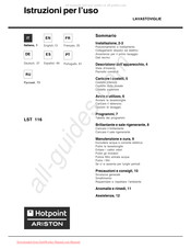 Hotpoint Ariston LST 116 Instrucciones De Uso