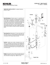 Kohler CORALAIS K-15836 Instrucciones De Instalación