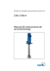 KSB CTN-H Manual De Instrucciones De Servicio/Montaje