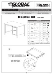 Global Industrial 695631 Instrucciones De Ensamblaje