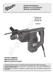 Milwaukee 5303-20 Manual Del Operador