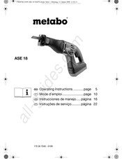 Metabo ASE 18 Instrucciones De Manejo