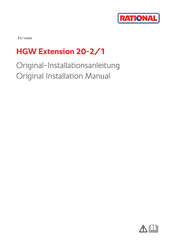 Rational HGW Extension 20-2/1 Manual De Instalación