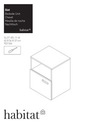 Habitat SLOT-BS-11-A Manual Del Usuario