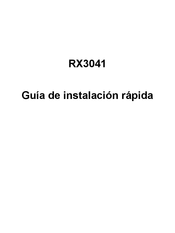 Asus RX3041 Guía De Instalación Rápida