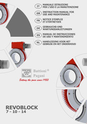 battioni Pagani REVOBLOCK 7 Manual De Instrucciones De Uso Y Mantenimiento
